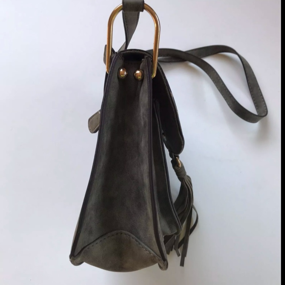 Franco Sarto Franco Sarto Faux Suede Vegan Studded Boho Tassel Crossbody - Picture 7 of 12